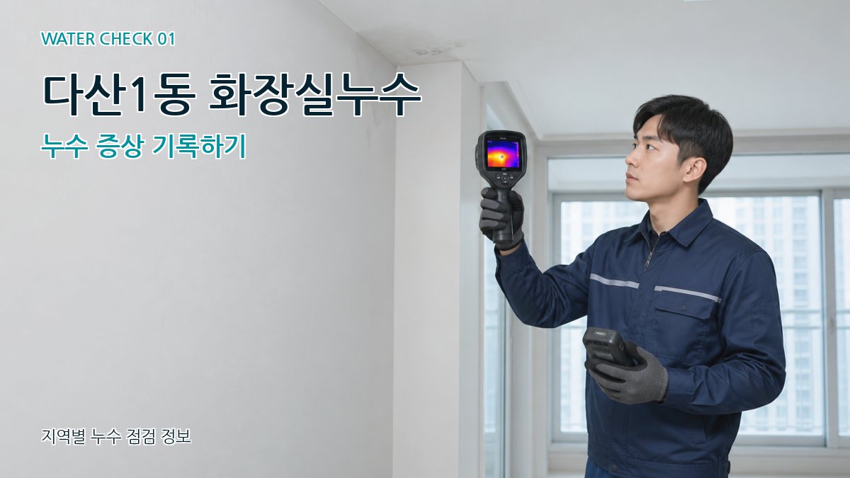 다산1동 아파트누수 누수탐지 이미지