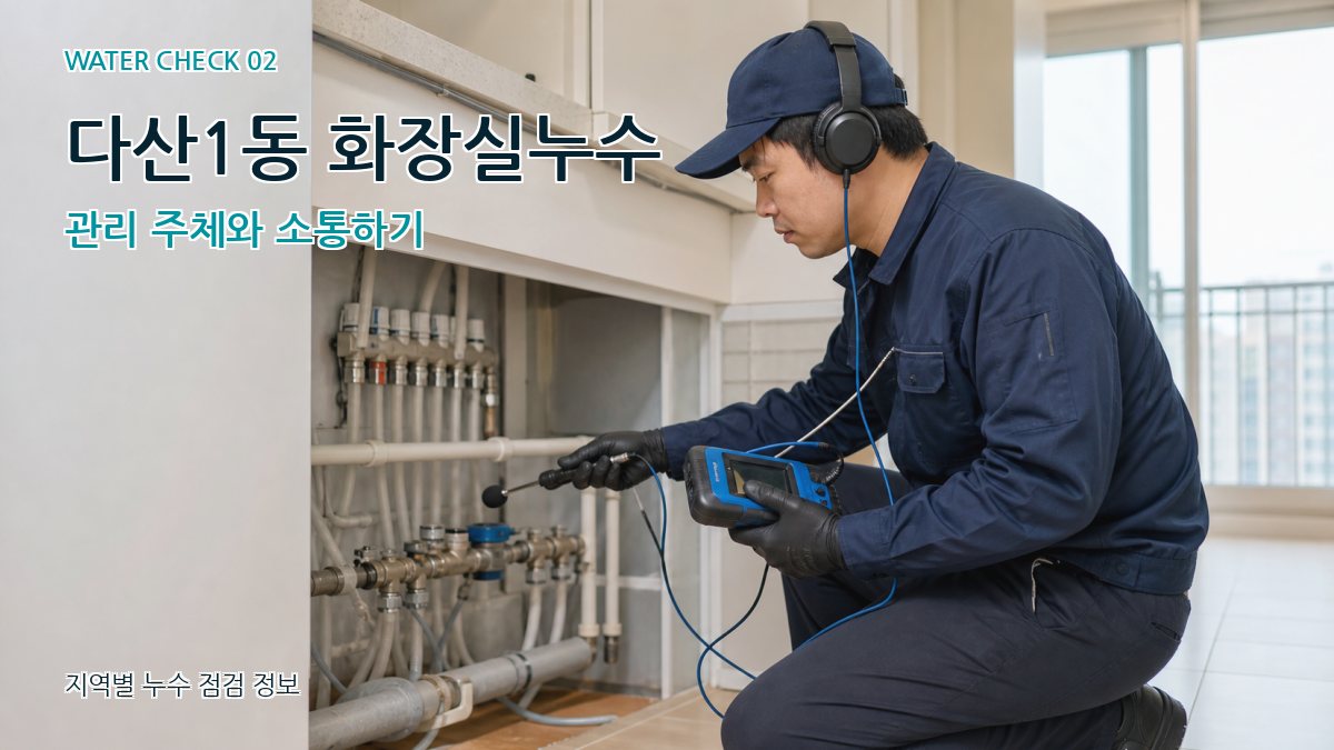 다산1동 화장실누수 누수탐지 이미지