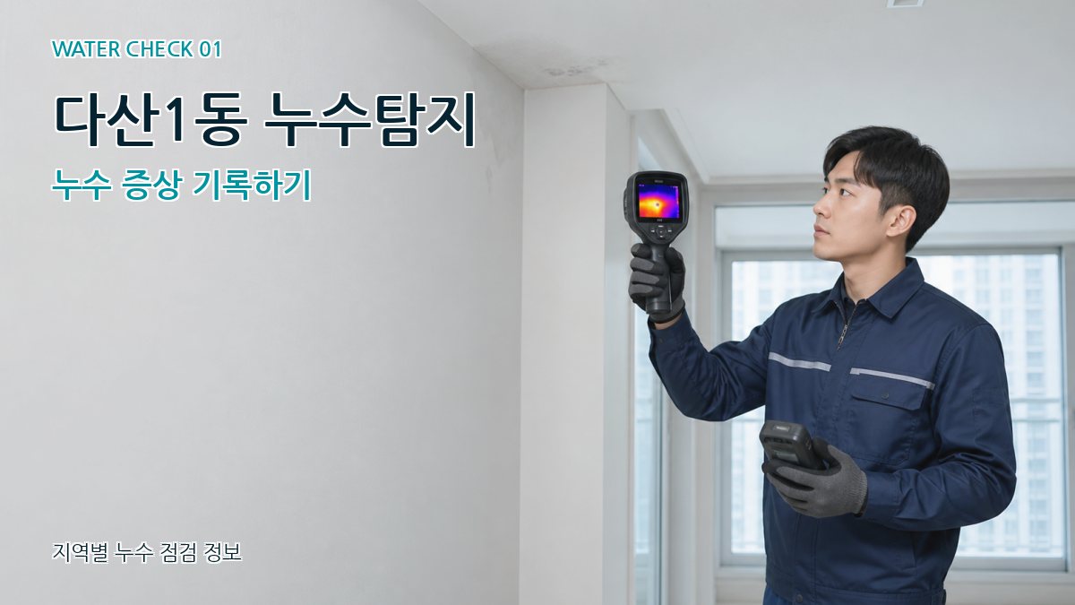 다산1동 아파트누수 누수탐지 이미지
