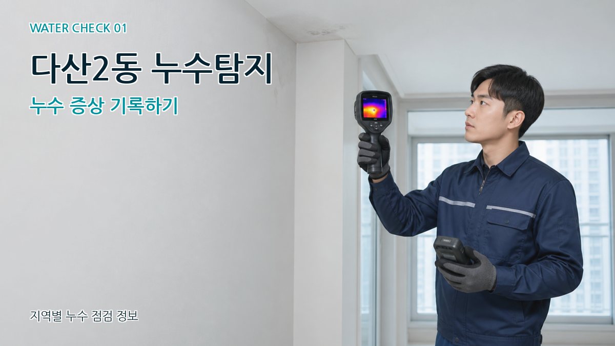 다산2동 아파트누수 누수탐지 이미지