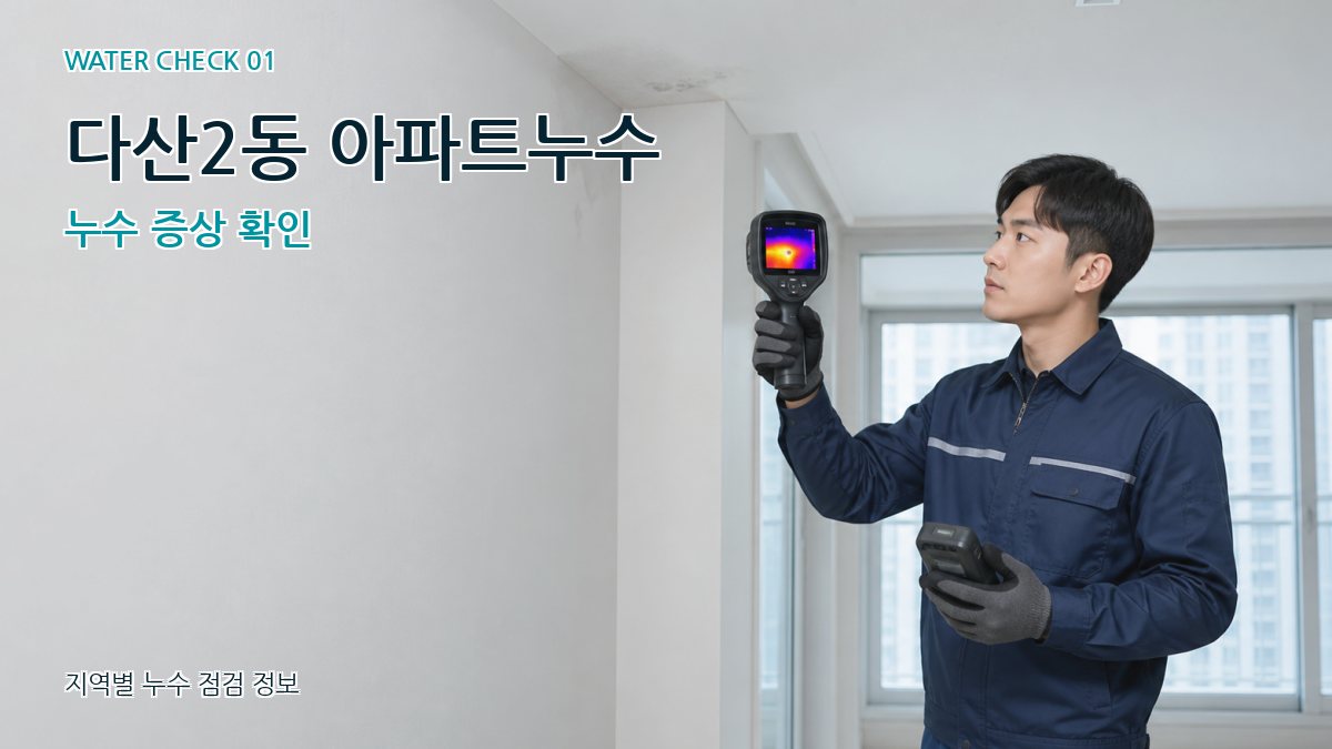 다산2동 아파트누수 누수탐지 이미지
