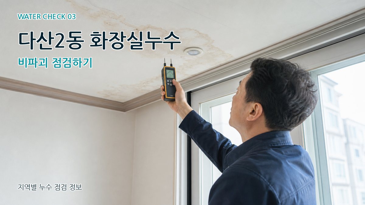 다산2동 천장누수 누수탐지 이미지