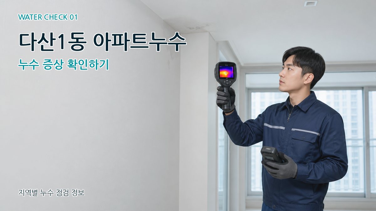 다산1동 아파트누수 누수탐지 이미지