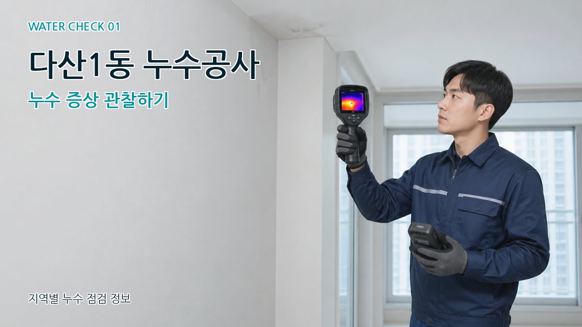 다산1동 누수공사 누수 증상 관찰하기