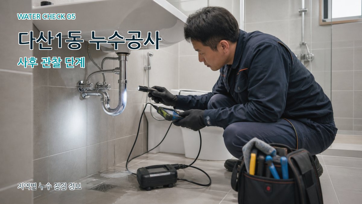 다산1동 누수공사 사후 관찰 단계