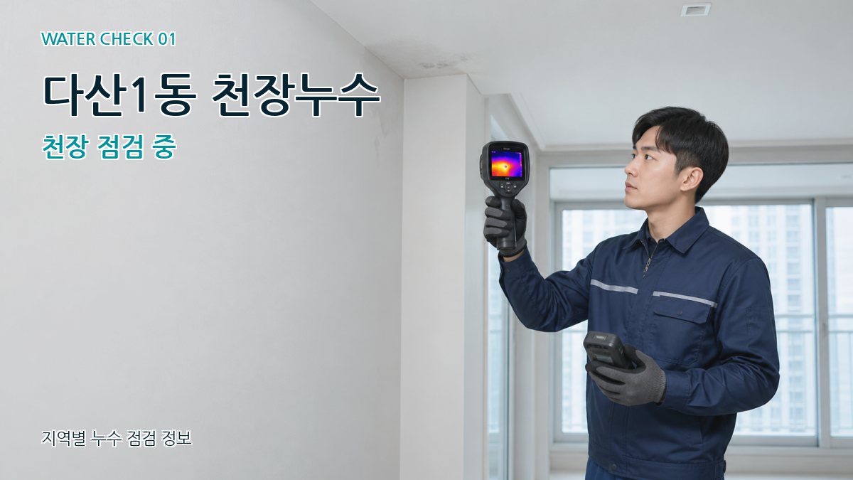 다산1동 아파트누수 누수탐지 이미지