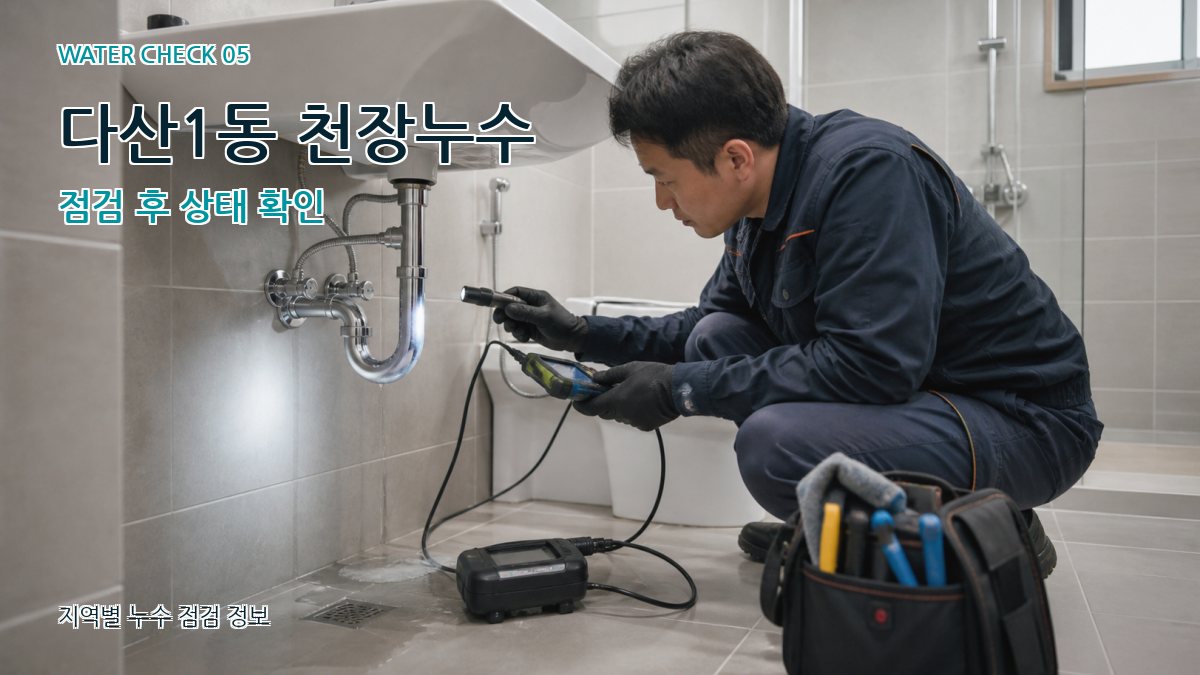 다산1동 누수공사 누수탐지 이미지