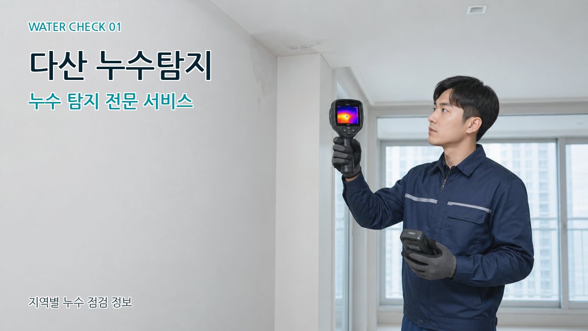 다산1동 아파트누수 누수탐지 이미지