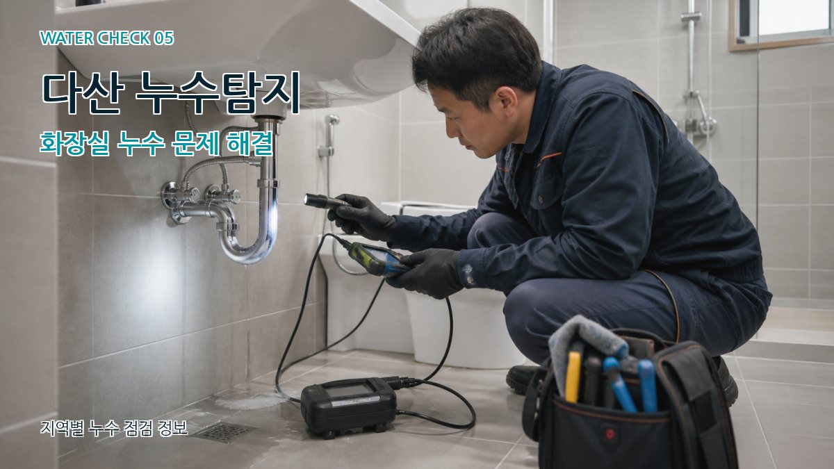 다산1동 누수공사 누수탐지 이미지