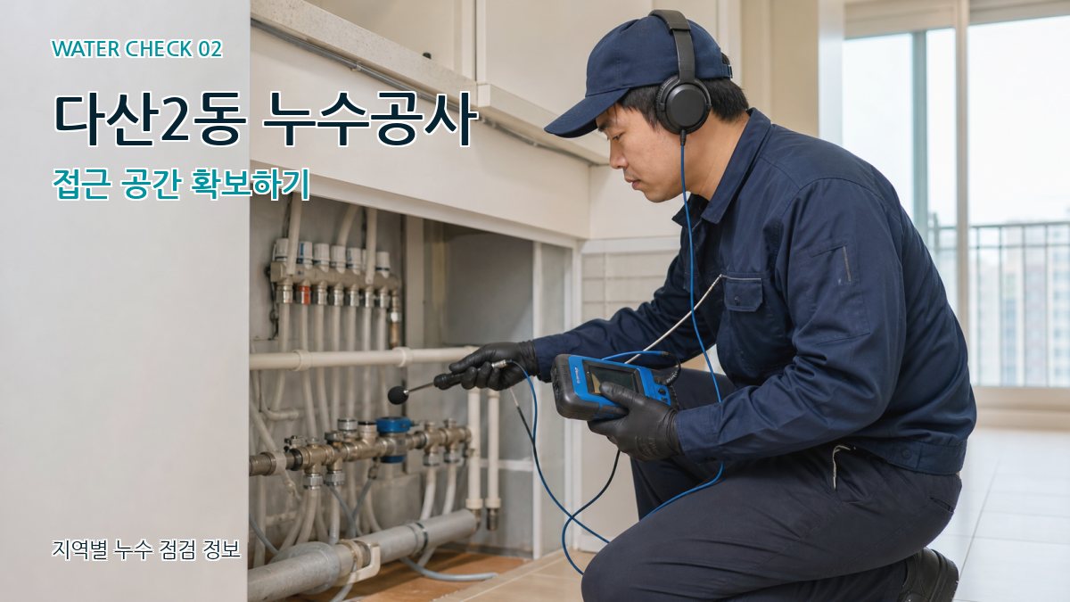 다산2동 누수공사 접근 공간 확보하기