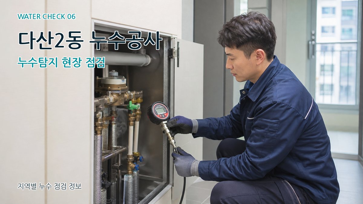 다산2동 누수공사 누수탐지 현장 점검